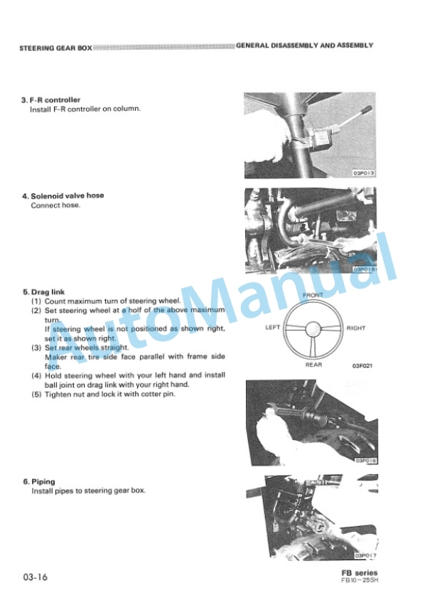 Komatsu FB10SH, FB15SH, FB20SH, FB25SH Electric Lift Truck Shop Manual FB10_25SH-C-BE1-2