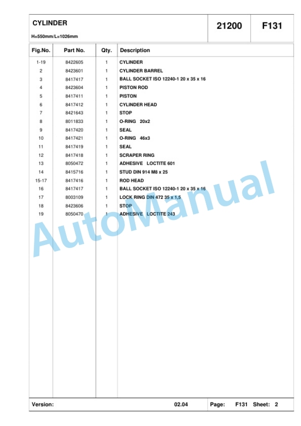 Komatsu FB12-20RJ-2R Parts Manual 60422161 P2-2
