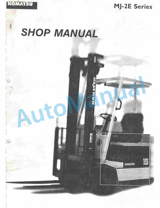 Komatsu FB13-15MJ-2E Field Assembly Instruction