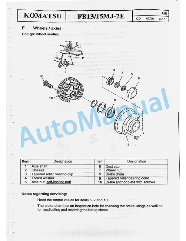 Komatsu FB13-15MJ-2E Field Assembly Instruction-2