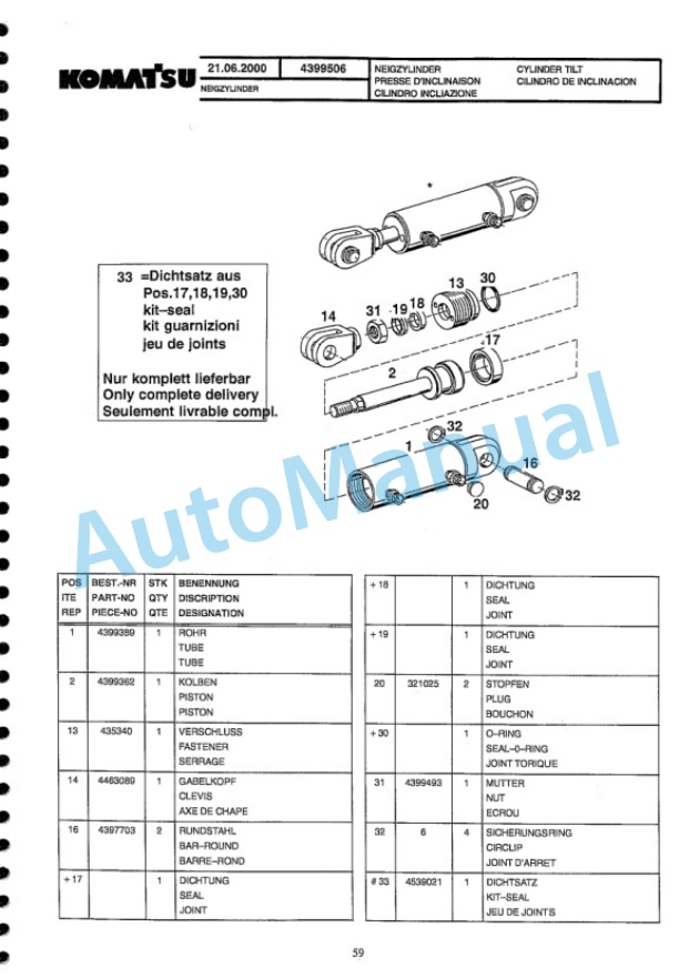 Komatsu FB13M-3E, FB16M-3E, FB18M-3E, FB20M-3E, FB16MG-3E, FB18MG-3E Forklift Truck Parts Manual-4