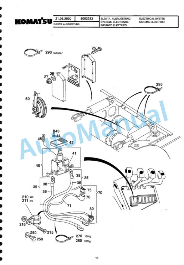 Komatsu FB13M-3E, FB16M-3E, FB18M-3E, FB20M-3E, FB16MG-3E, FB18MG-3E Forklift Truck Parts Manual-5