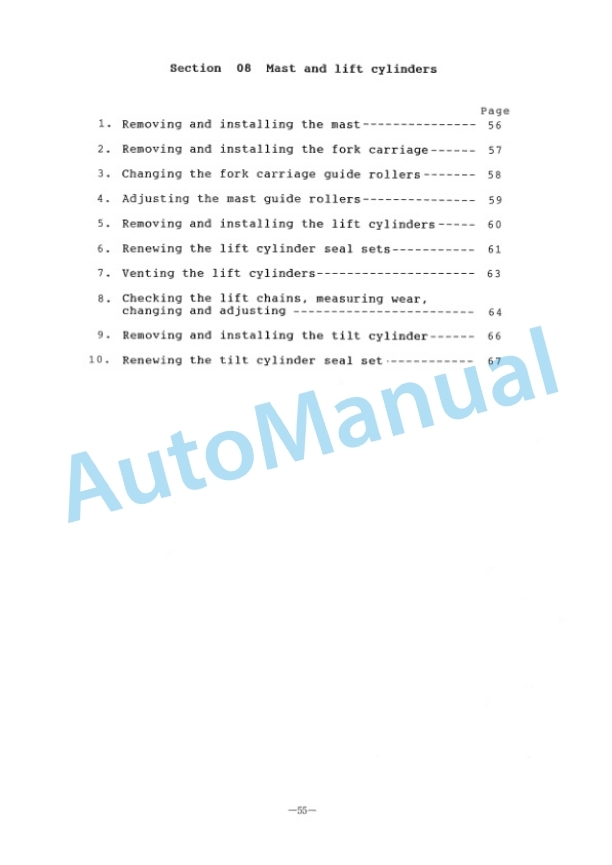 Komatsu FB13MV-1E, FB16MV-1E, FB16M-1E, FB18M-1E, FB20M-1E Electric Lift Truck Shop Manual FBM13_20.1E-BE1-5