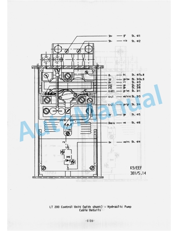 Komatsu FB13MV-1E, FB16MV-1E, FB16M-1E, FB18M-1E, FB20M-1E, FB16-1E, FB18-1E, FB20-1E, FB16H-1E, FB20H-1E, FB25H Shop Manual FB13M(V)_30H.1E(ELE)-BE1-2