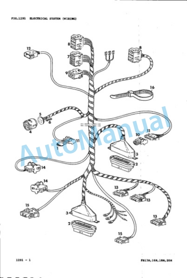 Komatsu FB13MV-1E, FB16MV-1E, FB16M-1E, FB18M-1E, FB20M-1E Parts Manual PMA01B1-01-2