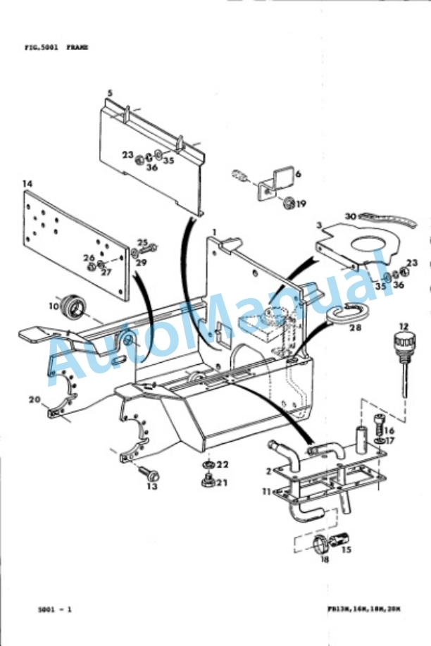 Komatsu FB13MV-1E, FB16MV-1E, FB16M-1E, FB18M-1E, FB20M-1E Parts Manual PMA01B1-01-3
