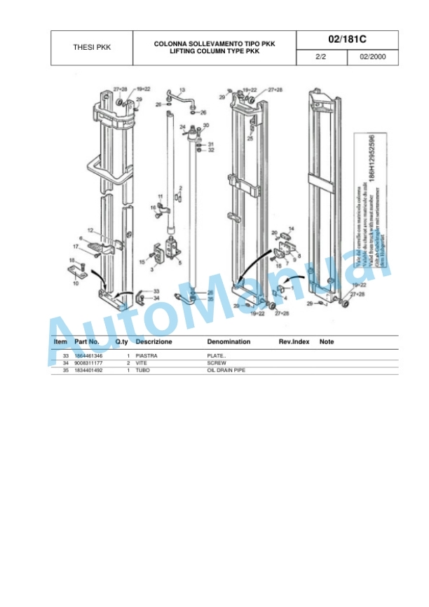 Komatsu FB14RW-1R, FB16RW-1R, FB20RW-1R, FB25RW-1R Parts Manual 60422355 Rev.001-3
