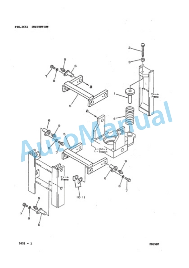 Komatsu FB15SF-8 Forklift Truck Parts Manual PRA08SF-01-3