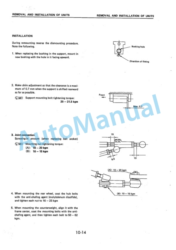Komatsu FB20-3, FB25-3, FB20G-3, FB25G-3, FB20GH-3, FB25GH-3, FB20SH-3, FB25SH-3, FB30S-3 Forklift Truck Shop Manual FB20_30S.3-BE1-2