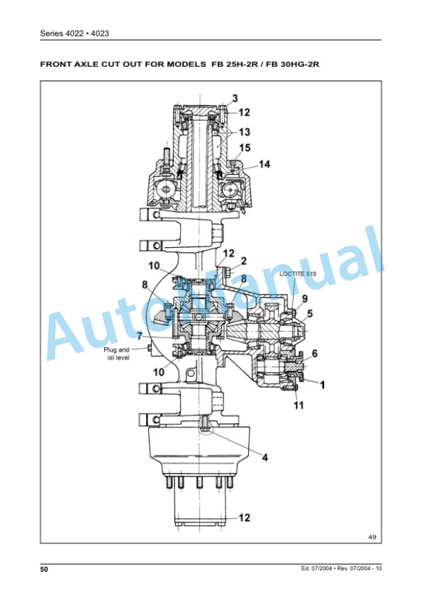 Komatsu FB20H-2R, FB20HG-2R, FB25H-2R, FB30H-2R Shop Manual 60424171-2