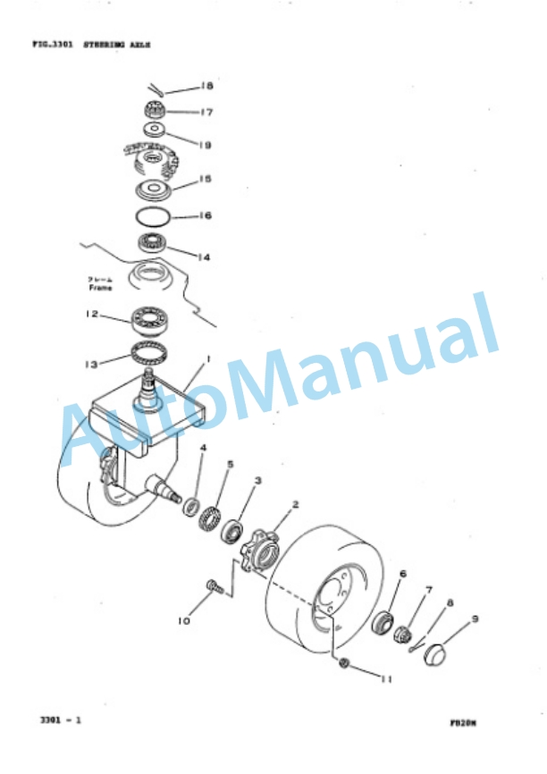 Komatsu FB20M-2 Forklift Truck Parts Manual PMB02A1-01-3