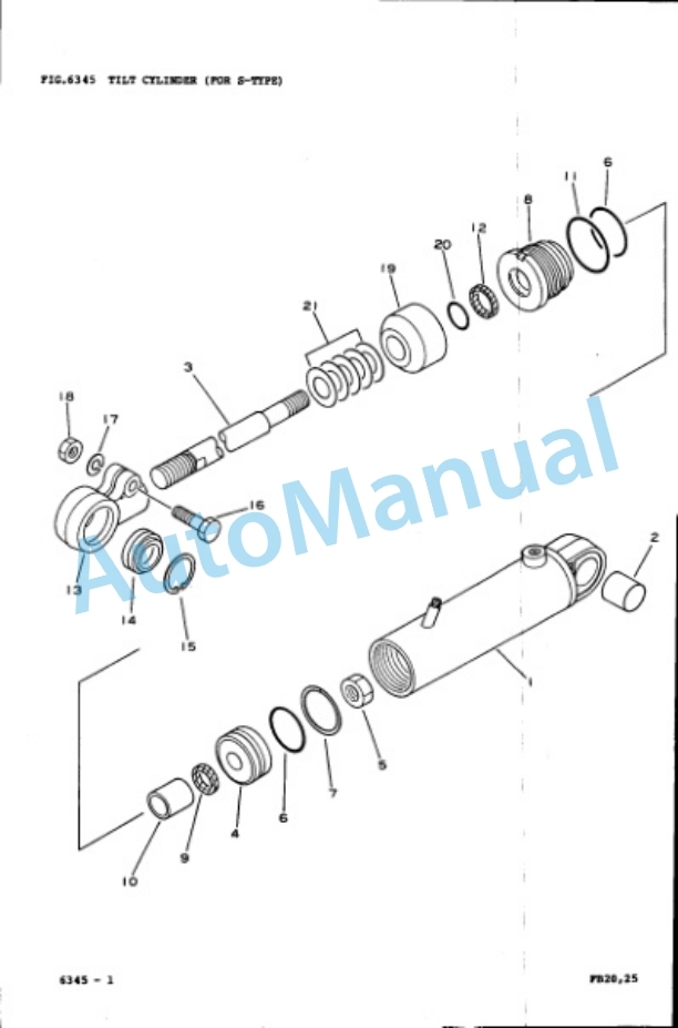 Komatsu FB20SH-3, FB25SH-3, FB30S-3 Parts Manual FB20SH-PNE1, FB30S.3-PNE1-5
