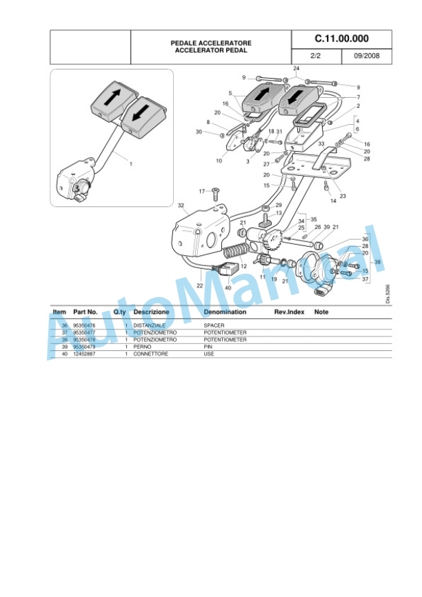 Komatsu FB22H-3R, FB25H-3R, FB25HG-3R, FB30H-3R Parts Manual 40248047801 Rev.006-2