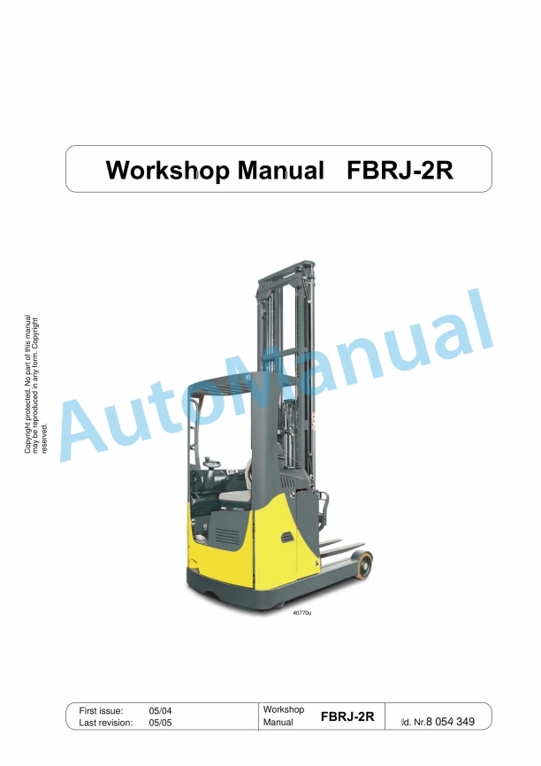 Komatsu FBRJ-2R Workshop Manual 8054349