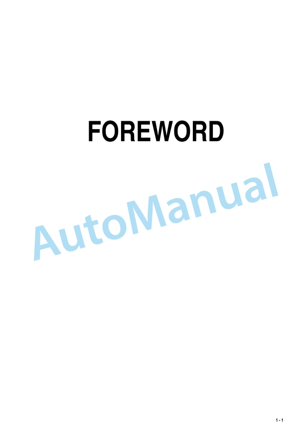 Komatsu FD10-20 Operation Manual