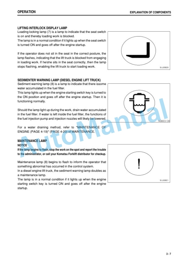 Komatsu FD10-20 Operation Manual-3