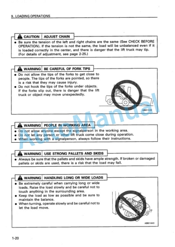 Komatsu FD100-6, FD115-6, FD135-6, FD150E-6, FD160E-6 Forklift Truck Operation and Maintenance Manual AEE06E1-01-2
