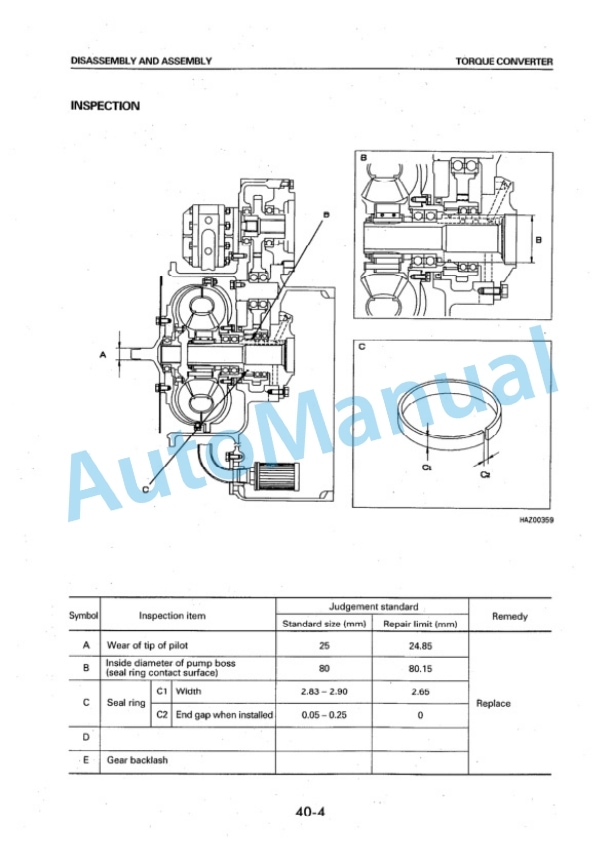 Komatsu FD100-6, FD115-6, FD135-6, FD150E-6, FD160E-6 Forklift Truck Shop Manual BEE06E1-02-3