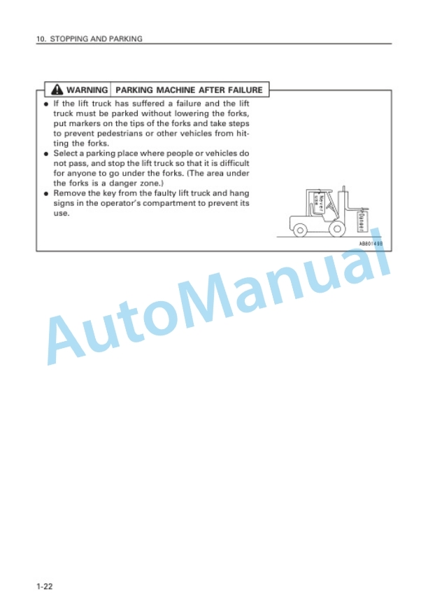 Komatsu FD100-7, FD115-7, FD135-7, FD150E-7, FD160E-7 Forklift Truck Operation and Maintenance Manual AEE07E1-04-2