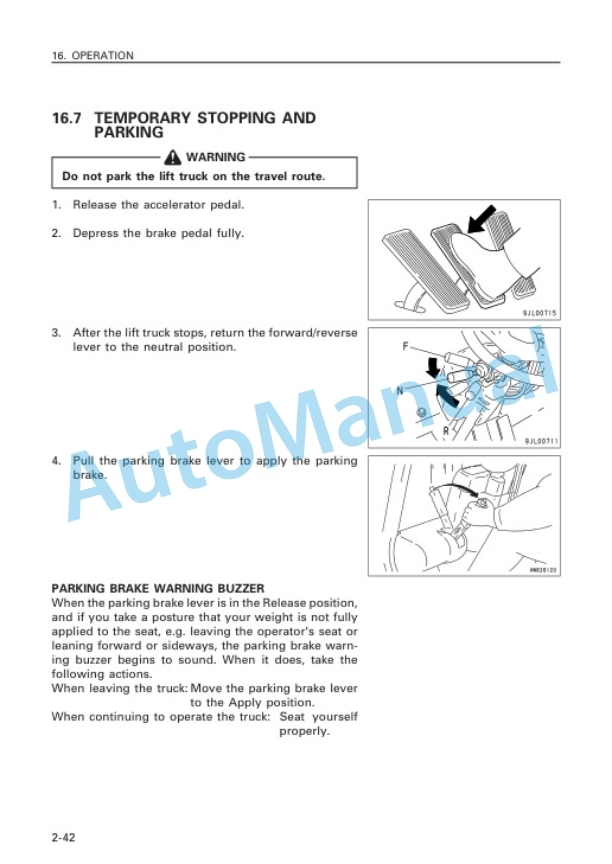 Komatsu FD100-7, FD115-7, FD135-7, FD150E-7, FD160E-7 Forklift Truck Operation and Maintenance Manual AEE07E1-04-4