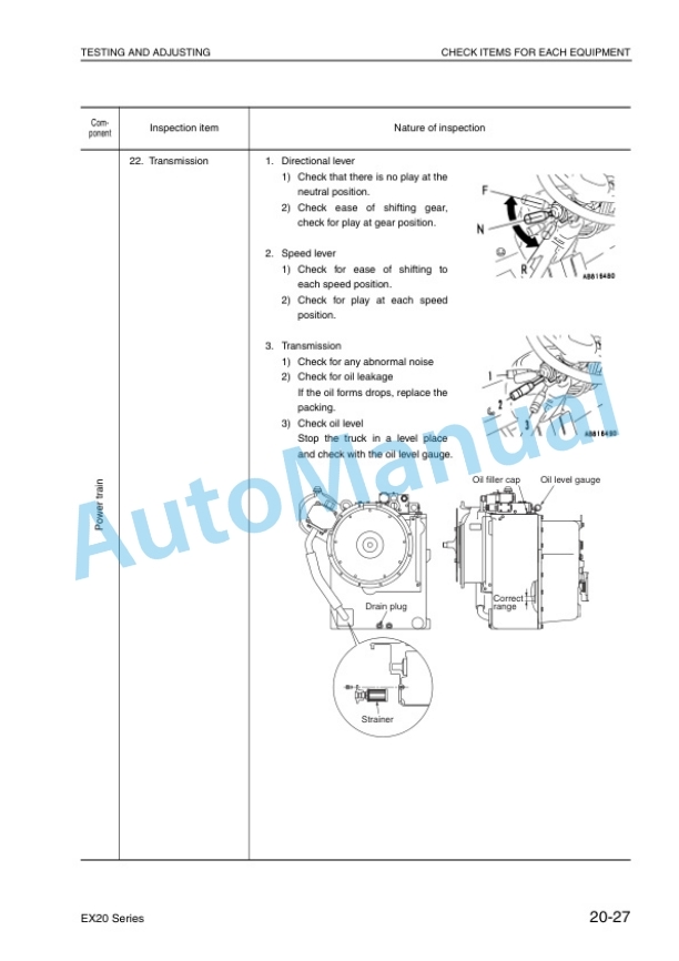 Komatsu FD100-7, FD115-7, FD135-7, FD150E-7, FD160E-7 Forklift Truck Shop Manual BEE07E1-01-2
