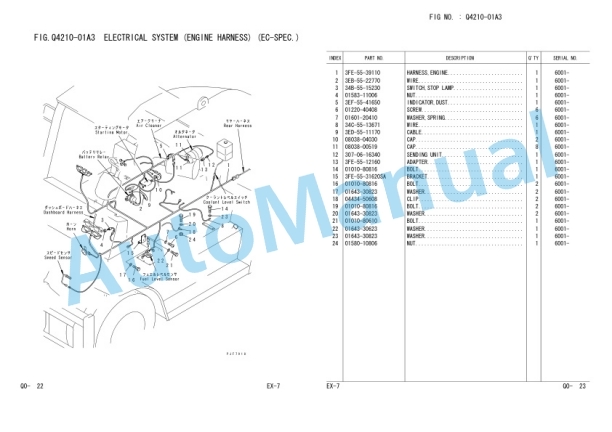 Komatsu FD100-7, FD115-7, FD135-7, FD150E-7, FD160E-7 Parts Manual PEE07E1-02-4