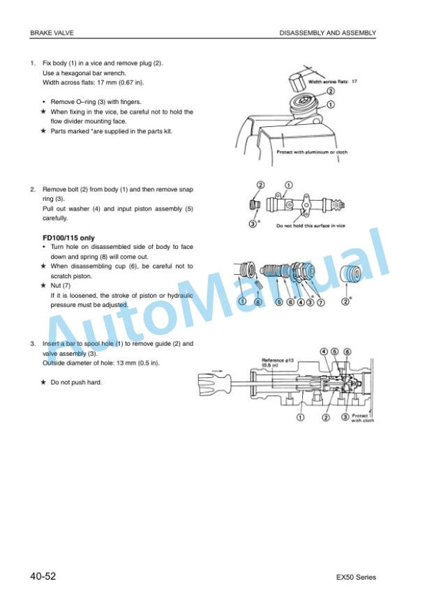 Komatsu FD100-8, FD115-8, FD135-8, FD150E-8, FD160E-8 Forklift Truck Shop Manual BEE08E1-01-3