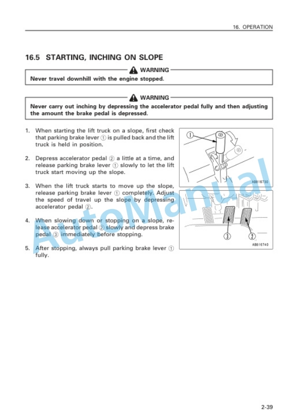 Komatsu FD150-6, FD180-6, FD200-6, FD200Z-6, FD250Z-6 Forklift Truck Operation and Maintenance Manual TEN00561-00-4