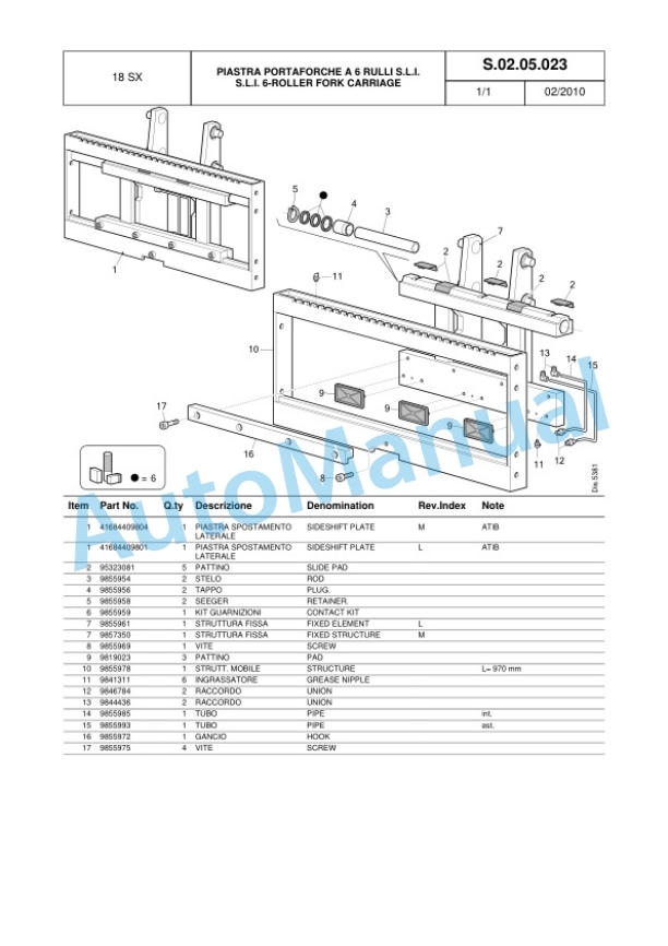 Komatsu FD15T-20R, FD18T-20R, FG15HT-20R, FG18HT-20R, FD20T-16R, FD25T-16R, FD30T-16R, FG20HT-16R, FG25HT-16R, FG30T Parts Manual 43448047800 Rev.004-3