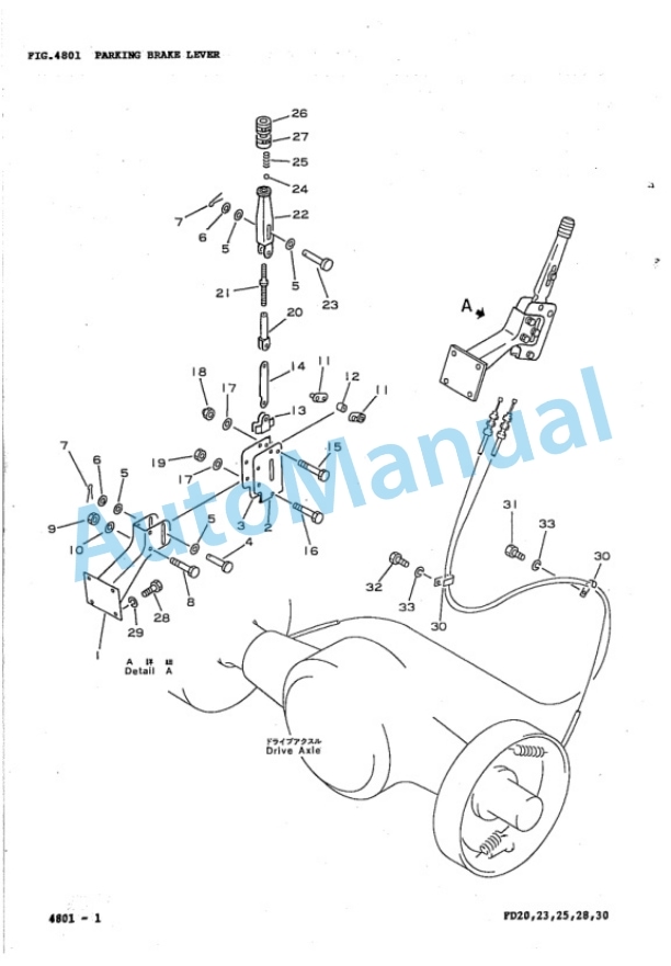 Komatsu FD20-10, FD23-10, FD25-10, FD28-10, FD30-10, FD20L-10, FD25L-10, FD20S-5, FD25S-5, FD30S-5 Forklift Truck Parts Manual FD2O_30.10-PNE3-4