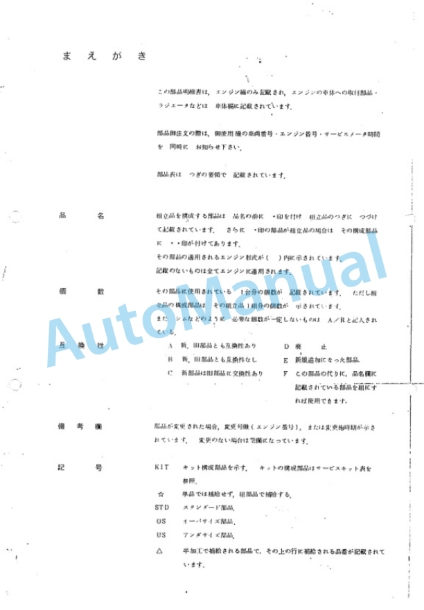 Komatsu FD20-11, FD25-11, FD30-11, FD25H-11, FD30H-11, FD20S-11, FD25S-11, FD20J-11, FD25J-11, FD30J-11, FG20 Parts Manual PEB11A1-03-5