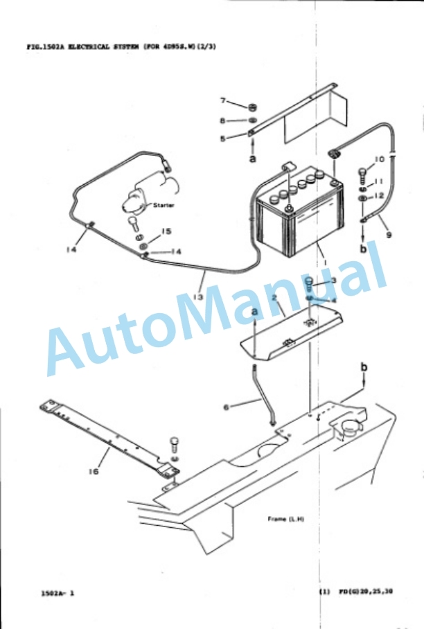 Komatsu FD20-11E, FD25-11E, FD30-11E, FG20-11E, FG25-11E, FG30-11E Parts Manual PEB11B1-02-2