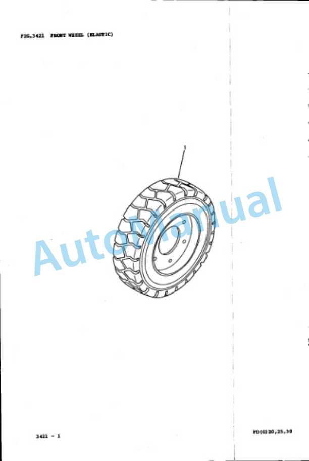 Komatsu FD20-11E, FD25-11E, FD30-11E, FG20-11E, FG25-11E, FG30-11E Parts Manual PEB11B1-02-3