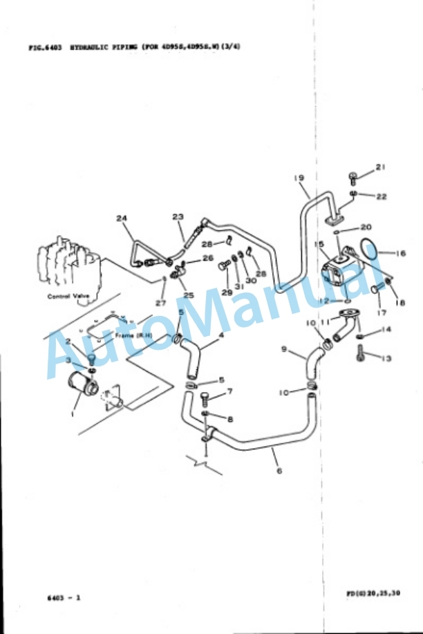 Komatsu FD20-11E, FD25-11E, FD30-11E, FG20-11E, FG25-11E, FG30-11E Parts Manual PEB11B1-02-5