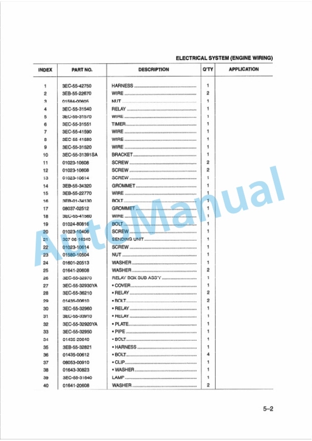 Komatsu FD35Z-8, FD40Z-8, FD35A-8, FD40A-8, FD45A-8, FD50A-8 Parts Manual FORMER-03686-4