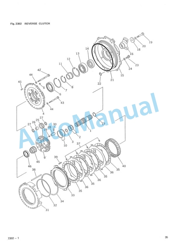 Komatsu FD400-2 Forklift Truck Parts Manual FORMER-02081-1-2