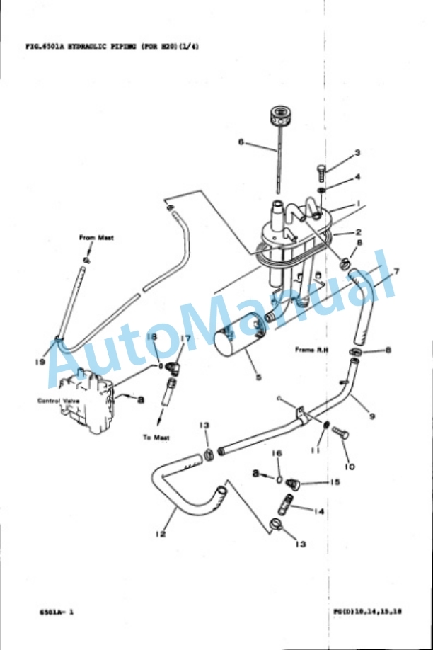 Komatsu FG10-15, FG14-15, FG15-15, FG18-15, FG15H-15, FG18H-15, FD10-15, FD14-15, FD15-15, FD18-15, FD15H-15, FD18H Parts Manual PEA15A1-05-5
