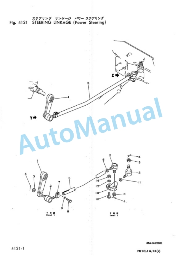Komatsu FG10, FG14, FG15 Forklift Truck Parts Manual-3