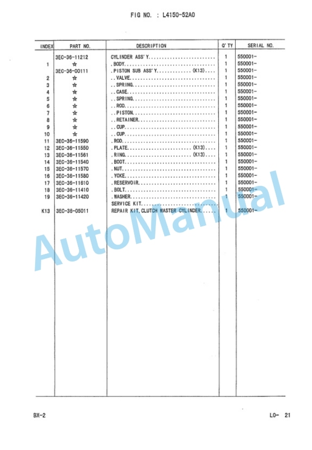 Komatsu FG20-14, FG25-14, FG30-14, FG20H-14, FG25H-14, FG30H-14, FD20-14, FD25-14, FD30-14, FD20H-14, FD25H Parts Manual PEB14E1-03-3