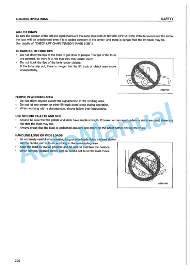 Komatsu FG20-14, FG25-14, FG30-14, FG20H-14, FG25H-14, FG30H-14, FD20-14, FD25-14, FD30-14 Forklift Truck Operation and Maintenance Manual AEB14EC-02-2