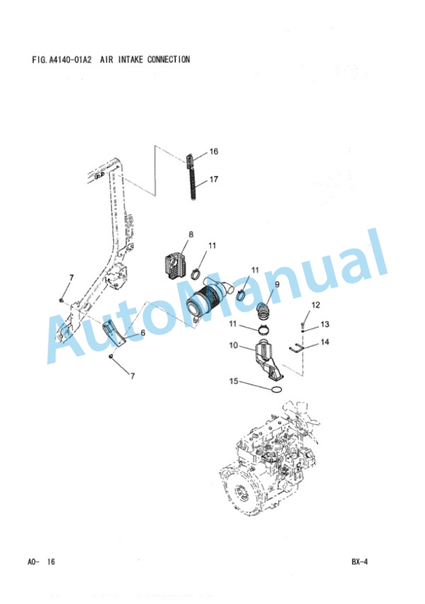 Komatsu FG20-16, FG25-16, FG30-16, FD20-16, FD25-16, FD30-16, FG20H-16, FG25H-16, FD20H-16, FD25H-16, FD30H Parts Manual PEB16E1-01-2