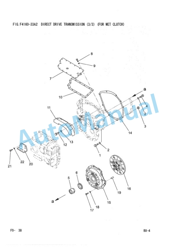 Komatsu FG20-16, FG25-16, FG30-16, FD20-16, FD25-16, FD30-16, FG20H-16, FG25H-16, FD20H-16, FD25H-16, FD30H Parts Manual PEB16E1-01-4