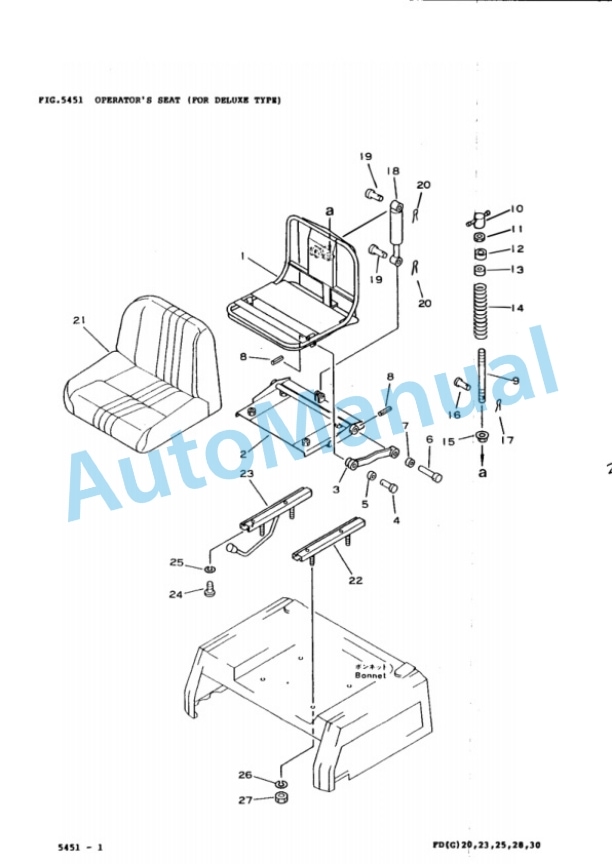 Komatsu FG20-8, FG23-8, FG25-8, FG28-8, FG30-8, FG20L-8, FG25L-8, FG20S-4, FG25S-4, FG30S-4 Forklift Truck Parts Manual FG20_30.8-PNE2-4
