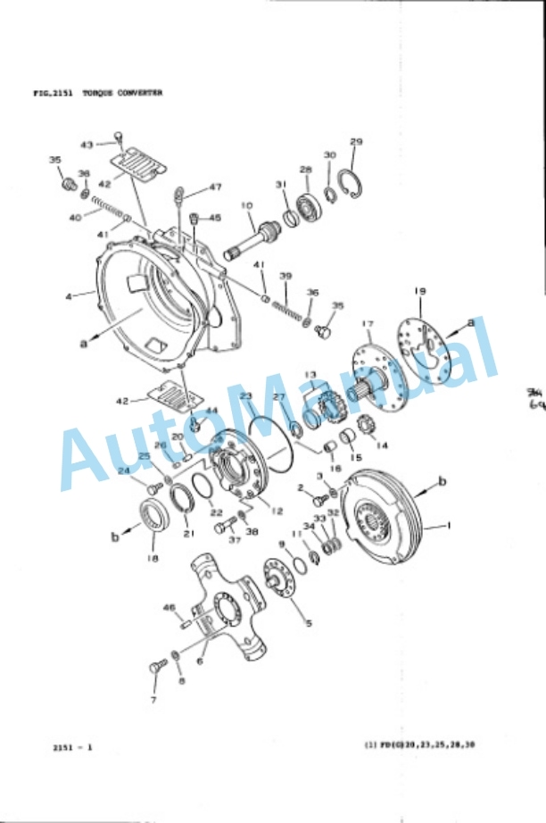Komatsu FG20-8, FG23-8, FG25-8, FG28-8, FG30-8, FG20L-8, FG25L-8, FG20S-8, FG25S-8, FG30S-8 Parts Manual FG20 30.8-PNE2-2