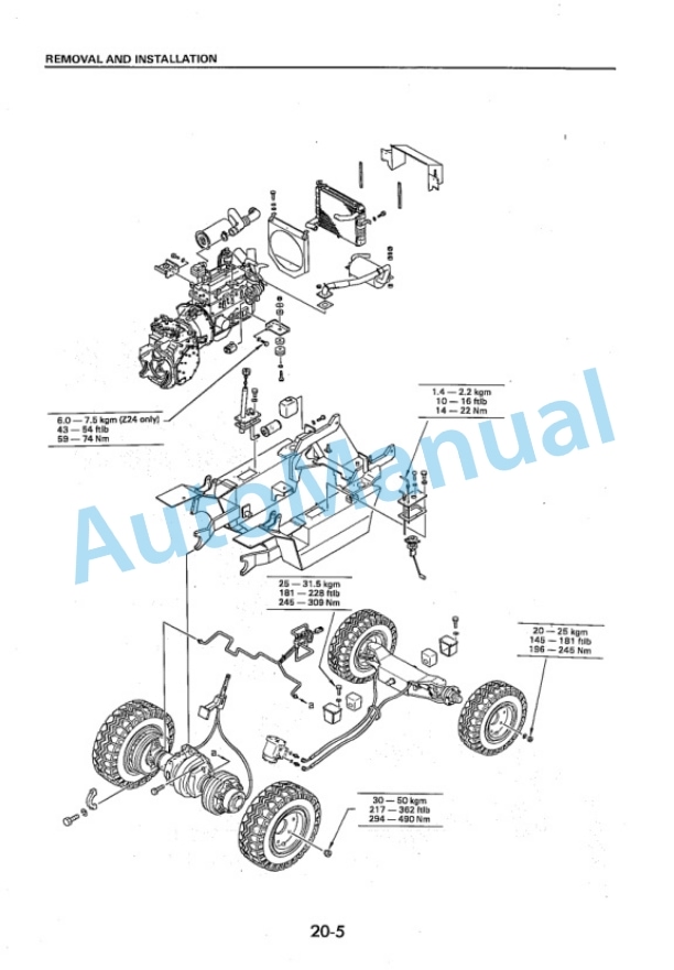 Komatsu FG20D-11E, FG25D-11E, FG30D-11E, FD20D-11E, FD25D-11E, FD30D-11E Forklift Truck Shop Manual FGD20D_30D.11E-BE1-3