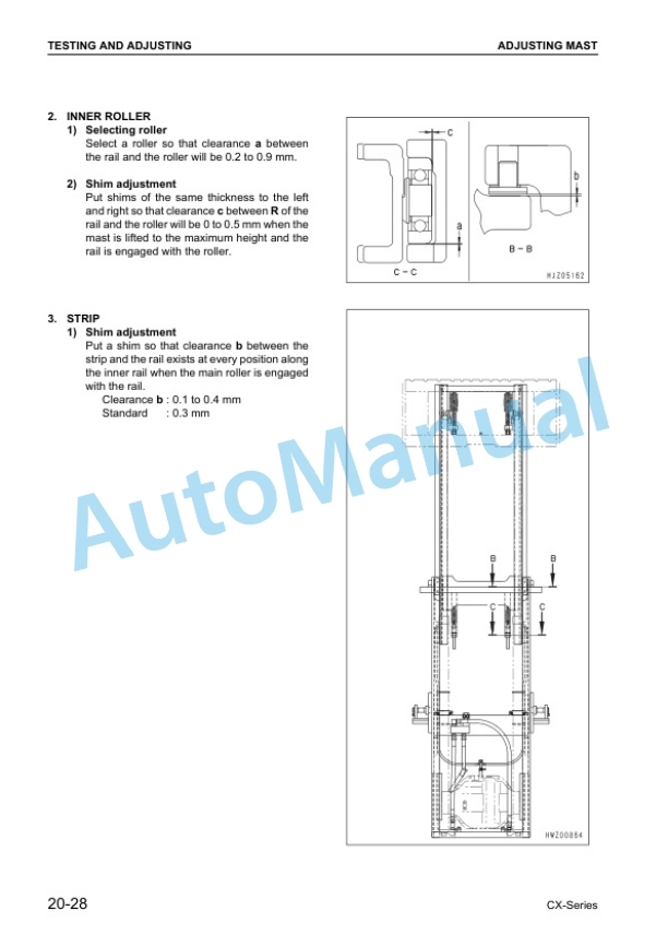 Komatsu FG35ZT-7, FG40ZT-7, FG35T-7, FG40T-7, FG45T-7, FG50AT-7, FD35ZT-8, FD40ZT-8, FD40ZW-8, FD35T-8, FD40T Shop Manual BEC08E1-01-2