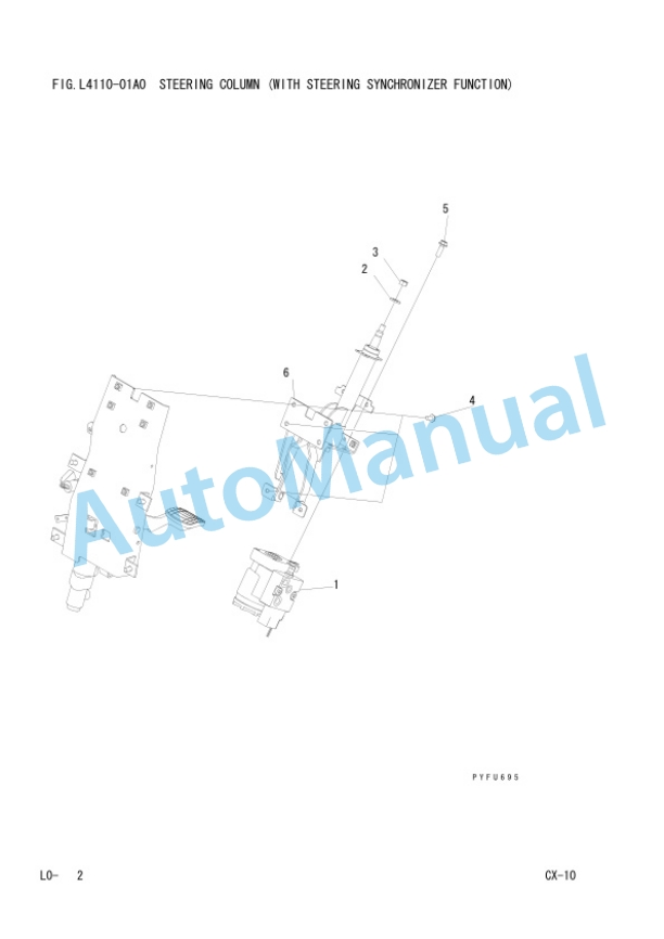 Komatsu FG40Z-10, FG35-10, FG40-10, FG45-10, FG50A-10, FD40Z-10, FD35-10, FD40-10, FD45-10, FD50A-10, FD40YZ Parts Manual PEC10E1-03-3