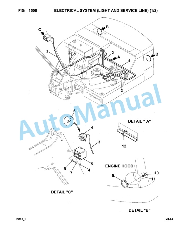 Komatsu FKI PC75-1 Hydraulic Excavator Parts Manual-2