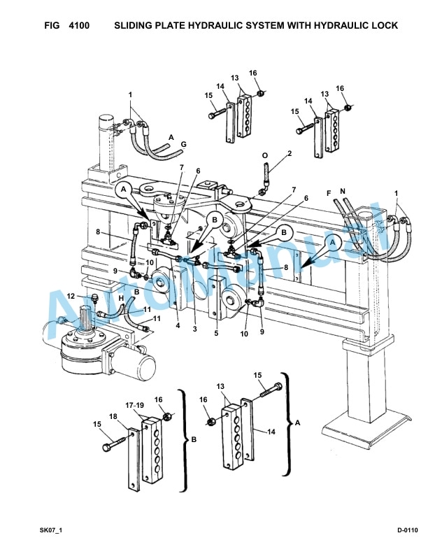 Komatsu FKI SK07-1 Skid Loader Parts Manual 3440007-UP-5