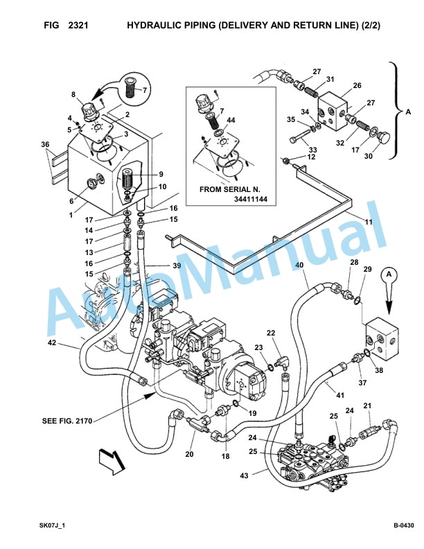 Komatsu FKI SK07J-1 Skid Loader Parts Manual 3443031-UP-4